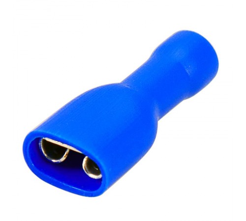 Клемма плоская полностью изолированная гнездо 6.6 мм 1.5-2.5 мм (РППи-м 2.5-(6.3))  08-0632  REXANT