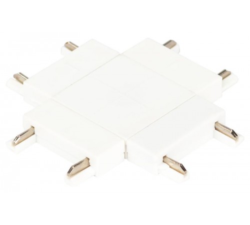 Коннектор  TRM-S5-CX WH Х-образный для тонкого магнитного шинопровода белый  Б0059026  ЭРА