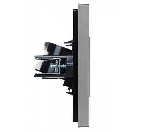 FORTE&PIANO Розетка комп. RJ45 кат.5E FP532 сталь  FP-K10-1-K46  IEK