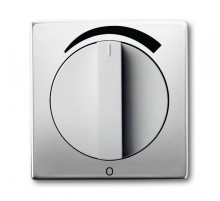 Плата центр. (накладка) с поворотной ручкой для регуляторов громкости WHD, серия solo/future, цвет pure/сталь  1710-0-3812   2CKA001710A3812  ABB