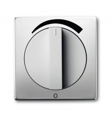 Плата центр. (накладка) с поворотной ручкой для регуляторов громкости WHD, серия solo/future, цвет pure/сталь  1710-0-3812   2CKA001710A3812  ABB