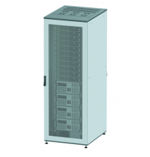 Напольный шкаф 24U Ш600хГ1000 две перфорированые двери, крыша укомплектована вводом и заглушками  R5IT2461PF  DKC