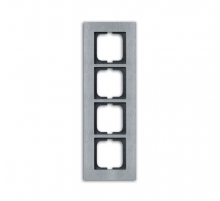 Рамка 4-постовая, серия carat, сталь  1754-0-4257   2CKA001754A4257  ABB