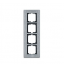 Рамка 4-постовая, серия carat, сталь  1754-0-4257   2CKA001754A4257  ABB