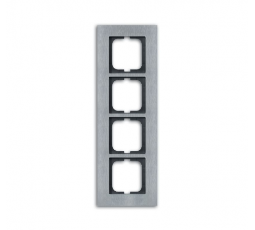 Рамка 4-постовая, серия carat, сталь  1754-0-4257   2CKA001754A4257  ABB