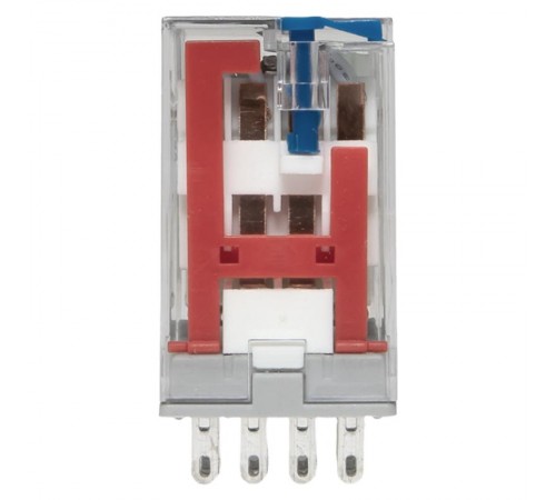 Реле промежуточное с кнопкой и мех. Индикацией RPAt 22/4 5A 110В DC  AVERES rpat-22-4-110DC EKF