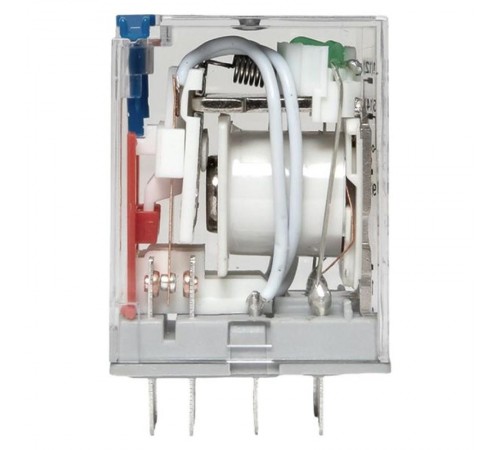 Реле промежуточное с кнопкой и мех. Индикацией RPAt 22/4 5A 110В DC  AVERES rpat-22-4-110DC EKF