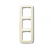 Рамка 3-постовая, серия Busch-Duro 2000 SI, цвет слоновая кость  1725-0-1468   2CKA001725A1468  ABB