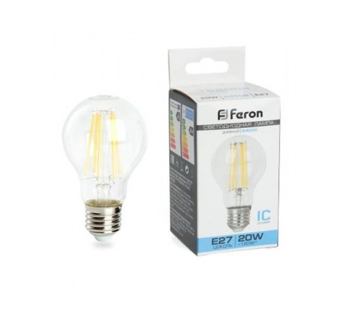 Лампа светодиодная, (20W) 230V E27 6400K, LB-620  48285  FERON