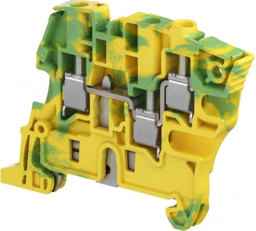 Клемма винтовая ZS6-3S-PE, Земля, желто - зеленая - 6 мм?, 3 зажима  1SNK506151R0000  TE
