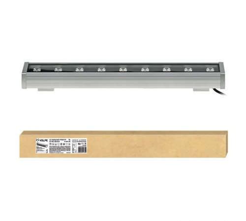 Прожектор заливного света LED линейный ULF-Q552 9W/WW IP65 SILVER 500мм. 3000К, 45 град  UL-00001432  Volpe