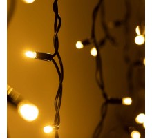 Светодиодная гирлянда ARD-EDGE-PRO-4000x600-BLACK-128LED-FLASH Warm/Warm (230V, 8W) (Ardecoled, IP65)  031194  Arlight