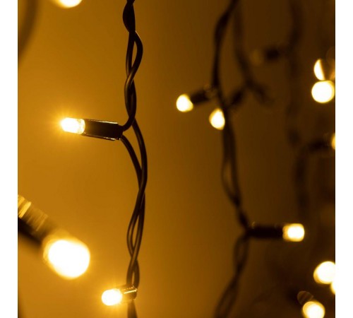 Светодиодная гирлянда ARD-EDGE-PRO-4000x600-BLACK-128LED-MILK-FLASH Warm/Warm (230V, 8W) (Ardecoled, IP65)  034129  Arlight