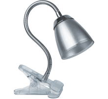 Светильник настольный прищепка светодиодный NDF-C006-6W-4K-S-LED гибкий 6Вт 4000К серый  71575  Navigator