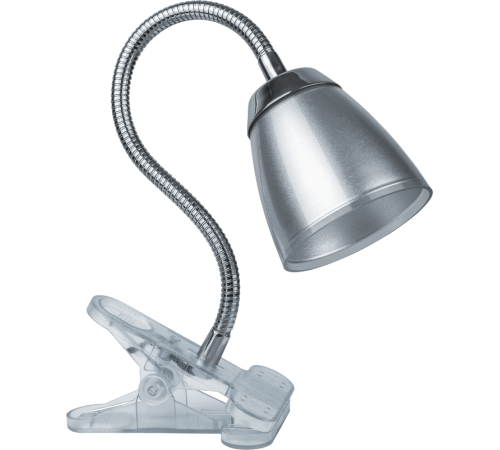 Светильник настольный прищепка светодиодный NDF-C006-6W-4K-S-LED гибкий 6Вт 4000К серый  71575  Navigator