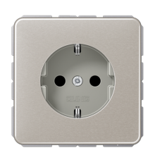 Штепсельная розетка SCHUKO 16A 250V~ с защитой от детей; платина  CD1520KIPT  Jung