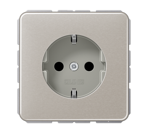 Штепсельная розетка SCHUKO 16A 250V~ с защитой от детей; платина  CD1520KIPT  Jung