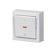 Выключатель двухполюсный, накладного монтажа, Impressivo, белый  1062A-84   2TKA00001840  ABB