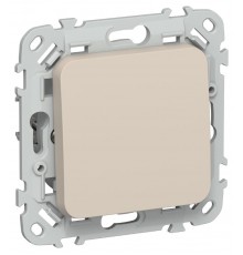 FLITE Выключатель 1-клавишный 10А ВС11-1-0-ФлЛ льняной  FI-V10-0-10-1-K88  IEK