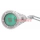 Лупа на струбцине , круглая, 5D, с подсветкой 108 LED, белая  31-0503  REXANT