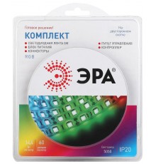 Комплект светодиодной ленты 5050kit-14,4-60-12-IP20-RGB-5m  Б0043067  ЭРА