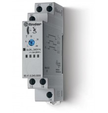 Модульный таймер 1-функциональный (ВЕ); питание 24...240В АС/DC; 1CO 16A; ширина 17.5мм; регулировка времени 0.1с...24ч  804102400000PAS  Finder