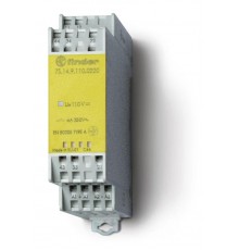 Модульное электромеханическое реле безопасности (реле с принудительным управлением контактами); 2NO+2NC 6A  7S1481204220PAS  Finder