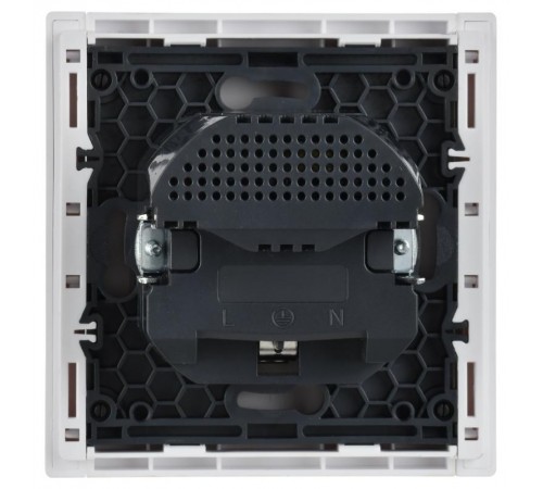 FORTE&PIANO Розетка с заземлением, со шторками в/к 16А USB A+A 3,1А FP245 белый  FP-R14-16-U21-D31-K01  IEK