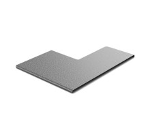 Крышка к переходу прямому левому 400х300, толщ. 0,7 мм, Сендзимир цинк, 022743  КРПЛ-400х300-0,7-СЦ   Ostec