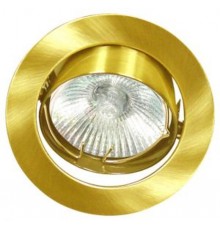 Светильник точечный встраиваемый под лампу DL308 MR16 50W G5.3 золото  15068  FERON