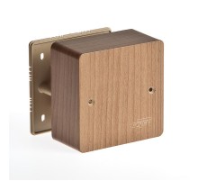 Коробка универсальная для кабель-каналов, 85х85х42мм(дуб на темной основе)  65015-08М  Рувинил