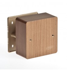 Коробка универсальная для кабель-каналов, 85х85х42мм(дуб на темной основе)  65015-08М  Рувинил