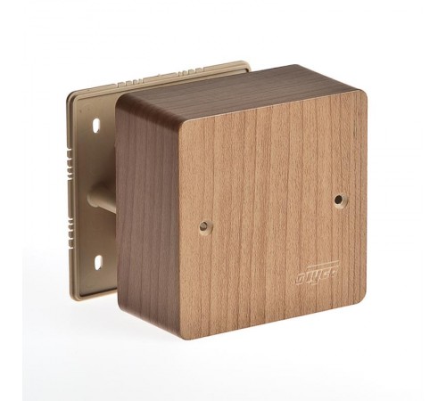 Коробка универсальная для кабель-каналов, 85х85х42мм(дуб на темной основе)  65015-08М  Рувинил