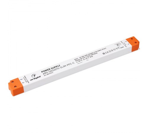 Блок питания ARV-SN24075-SLIM-PFC-C (24V, 3.12A, 75W) (Arlight, IP20 Пластик, 3 года)  029191(1)  Arlight