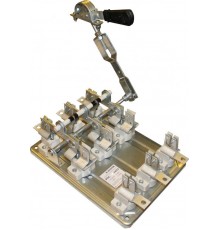 РПС-1/Л УХЛ3, 100А, пер.смещз.рук., левый привод, без предохранителей, IP00, разъединитель-предохранитель  (ЭТ)  ET010241  Электротехник