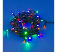 Гирлянда светодиодная  с контроллером ULD-S0280-020/DGA MULTI IP20   20 диодов, длина 2,8 м, мультиколор, IP20, шнур зеленый  11092  Uniel