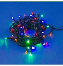 Гирлянда светодиодная  с контроллером ULD-S0280-020/DGA MULTI IP20   20 диодов, длина 2,8 м, мультиколор, IP20, шнур зеленый  11092  Uniel