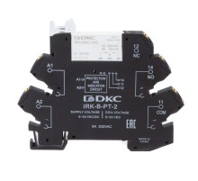 Реле интерфейсное, 1CO, ком. ток 6А, AgSnO2, напряжение 24V AC/DC, push-in клеммы.  IRK-24UC-1CO-PT  DKC