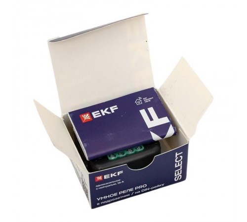 Умное реле в подрозетник 1-канальное с нейтралью 16А Zigbee EKF Connect Select PRO  ssh-1g-zb-pro  EKF