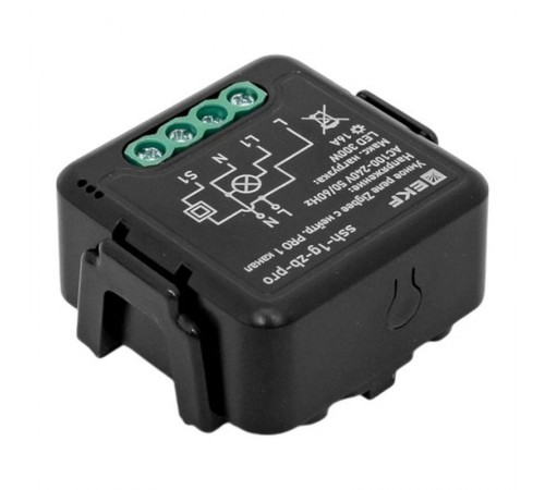 Умное реле в подрозетник 1-канальное с нейтралью 16А Zigbee EKF Connect Select PRO  ssh-1g-zb-pro  EKF