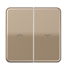 Клавиши для выключателя управления жалюзи 509VU и кнопки 539VU; золотая бронза  CD595PGB  Jung