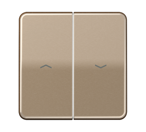 Клавиши для выключателя управления жалюзи 509VU и кнопки 539VU; золотая бронза  CD595PGB  Jung