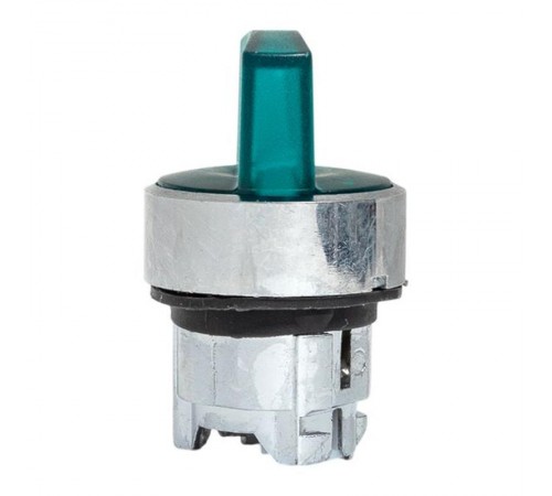 Механизм исполнительный переключателя ХB4 зеленый на 2 положения с фиксацией, с подсветкой с короткой ручкой IP65  XB4BD2FL-G-65  EKF