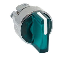 Механизм исполнительный переключателя ХB4 зеленый на 2 положения с фиксацией, с подсветкой с короткой ручкой IP65  XB4BD2FL-G-65  EKF