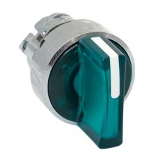 Механизм исполнительный переключателя ХB4 зеленый на 2 положения с фиксацией, с подсветкой с короткой ручкой IP65  XB4BD2FL-G-65  EKF