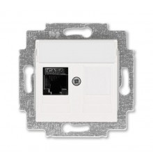 ABB Levit Жемчуг Розетка комп. RJ45 категория 6 и заглушка  5014H-A61017 68W  2CHH296117A6068  ABB