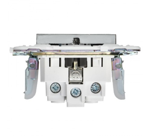 SKANDY Розетка с з/к без з/ш 16А SK-R05N никель  SK-R11-16-K50  IEK