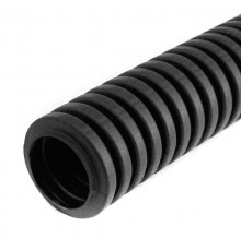 Труба гофрированная ПВХ лёгкая 350 Н чёрная d16 мм без протяжки (100м/5500м уп/пал) с/з   PR01.00385  Промрукав