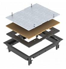 Ревизионный лючок ZES6-2 U (полиамид,черный) (ZES6-2 U10T 9011)  7406750  OBO Bettermann
