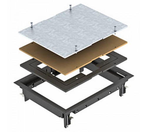 Ревизионный лючок ZES6-2 U (полиамид,черный) (ZES6-2 U10T 9011)  7406750  OBO Bettermann